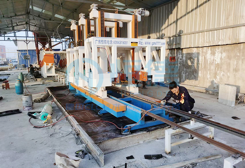 新疆喀什客户蒸压加气块设备改造工程